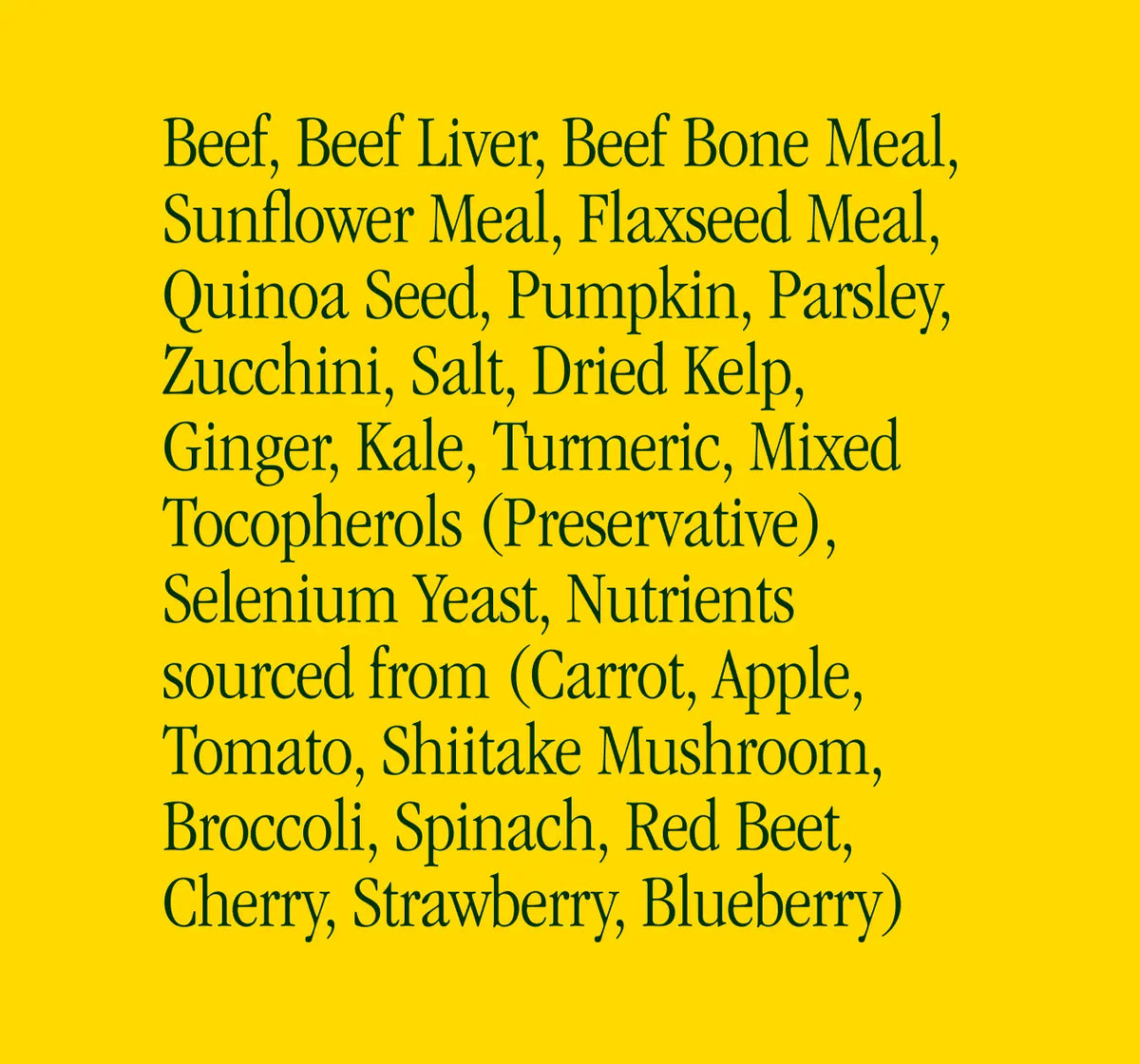 Air-Dried Dog Food Beef