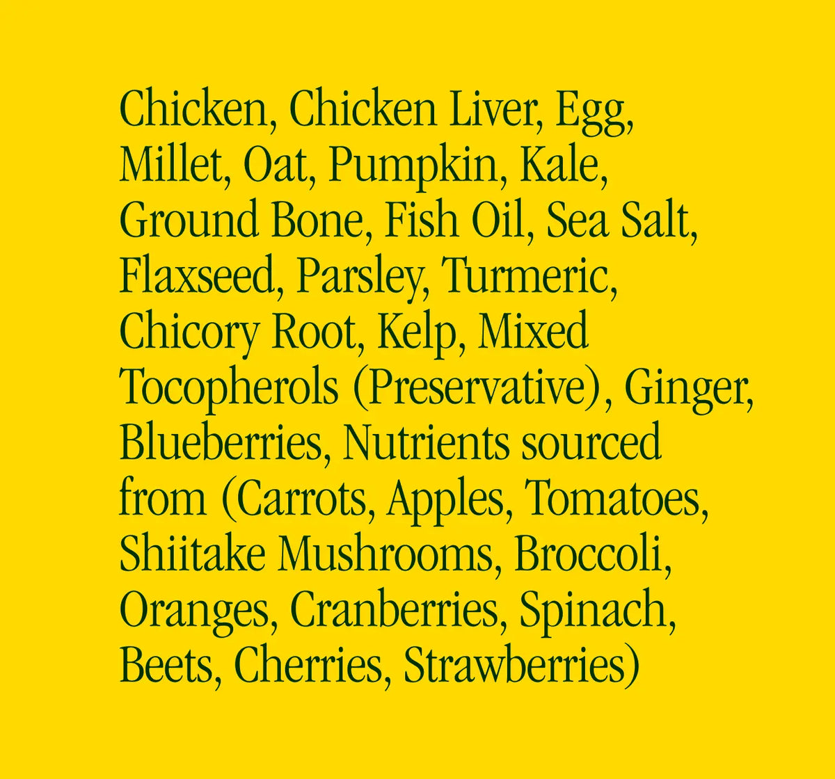 Air-Dried Dog Food Chicken