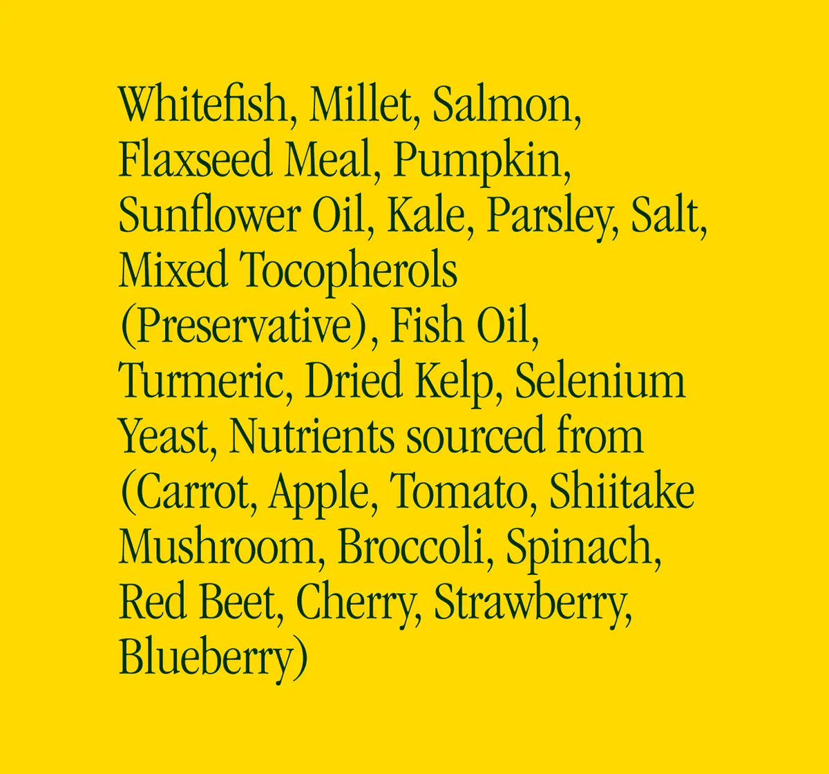 Air-Dried Dog Food Fish