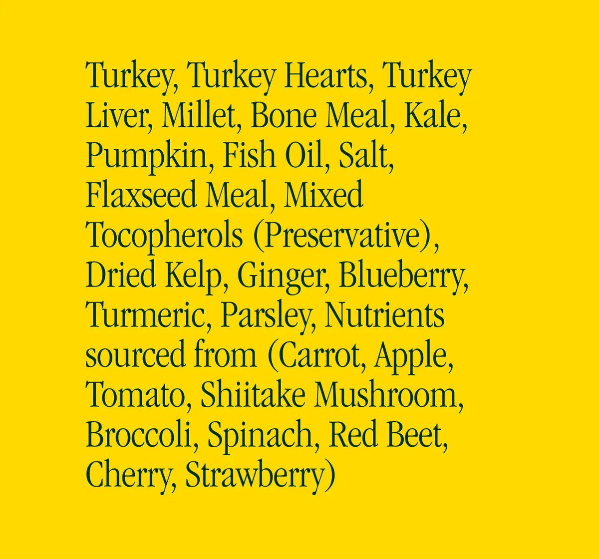 Air-Dried Dog Food Turkey